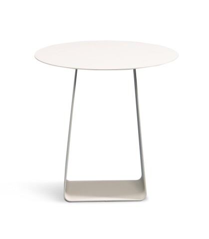 Beistelltisch >Freddy 2< Metall, pulverbeschichtet, in cremeweiß - 45x45 (HxD)