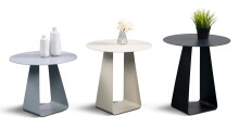 Beistelltisch >Freddy 2< Metall, pulverbeschichtet, in cremeweiß - 45x45 (HxD)