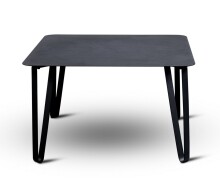 Couchtisch >Emma 3< in schwarz, Metall  -...