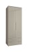 Drehtürenschrank >Jenna< 2 Türen, 2 Schübe, 1 Boden, 1 Stange, Champagner - 84x208x57 (BxHxT)