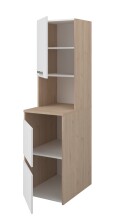 Mehrzweckschrank-Set >Laundry 1< in Eiche Dekor / Weiss - 268x184x67cm (BxHxT)