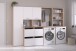 Mehrzweckschrank-Set >Laundry 1< in Eiche Dekor / Weiss - 268x184x67cm (BxHxT)