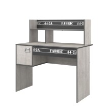 Jugendzimmer-Set >Fabric 11  < (5-teilig) in Esche Dekor Grau