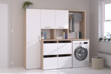 Mehrzweckschrank-Set >Laundry 2< (3-teilig) Eiche...
