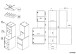 Mehrzweckschrank-Set >Laundry 2< (3-teilig) Eiche Dekor / Weiss - 204x184x67 (BxHxT)