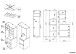 Mehrzweckschrank-Set >Laundry 3< (3-teilig) Weiss / Eiche Dekor - 204x184x67cm (BxHxT)