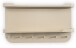 Garderobenleiste >Jil 2< 6 Haken, 2 Ablagen, cremeweiß, Metall - 70x40x12cm (BxHxT)