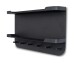 Garderobenleiste >Jil 2< 6 Haken, 2 Böden, anthrazit, Metall - 70x40x12cm (BxHxT)