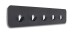 Garderobenleiste >Tilly 2< 5 Haken, anhrazit, Metall - 50x10x3cm (BxHxT)