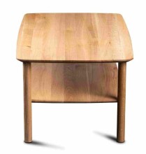 Couchtisch >Dill 2< in Wildeiche, Massivholz - 100x45x60cm (BxHxT)