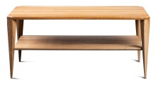Couchtisch >Bell 2< in Wildeiche, Massivholz - 100x45x60cm (BxHxT)