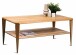 Couchtisch >Bell 2< in Wildeiche, Massivholz - 100x45x60cm (BxHxT)