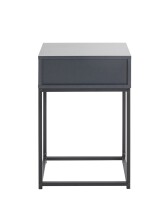 Konsolentisch >52883< in anthrazit, schwarz - 40x60x28cm (BxHxT)