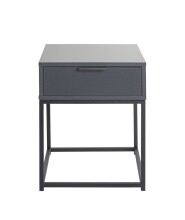 Konsolentisch >54857< in anthrazit, schwarz - 40x50x40cm (BxHxT)