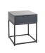Konsolentisch >54857< in anthrazit, schwarz - 40x50x40cm (BxHxT)