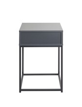 Konsolentisch >54858< in anthrazit, schwarz - 40x60x40cm (BxHxT)