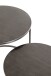 Beistelltisch >55888< (2er Set) in anthrazit, Metall - 43x40cm (HxD)