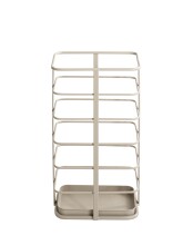 Schirmständer >59128< in grau (Kaschmirgrau), Metall - 28x50x20cm (BxHxT)