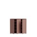 Schuhkommode >ALICE SPRINGS< 8 Böden, push to open, in Terrakotta - 109,2x99,1x34,9cm (BxHxT)