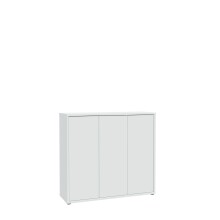Schuhkommode >ALICE SPRINGS< 8 Böden, push to open, in Secret grey - 109,2x99,1x34,9cm (BxHxT)