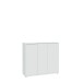 Schuhkommode >ALICE SPRINGS< 8 Böden, push to open, in Secret grey - 109,2x99,1x34,9cm (BxHxT)