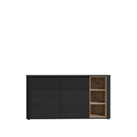 Sideboard >BREATHTAKER< 2 Türen, 2 Schübe, Cabezone + Artisan Eiche - 160x83,1x41,3cm (BxHx)