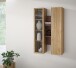 Hängevitrine >BREATHTAKER< 2 Türen, Terrakotta / Mauvella Eiche Dekor - 84,2x134,6x33,9cm (BxHxT)