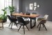 Drehstuhl >ASELLA< in cappuccino, Stoffmix Fantasy/ Arizona - 56x86x64cm (BxHxT)