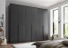 Drehtürenschrank >Kevo< 3 Böden, 3 Stangen, Graphit, Holzwerkstoff - 270x225x52 (BxHxT)