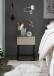 Nachtkommode >Marle< 1 Schublade, Farbe Kaschmir, Holzwerkstoff - 40x52x38,5cm (BxHxT)