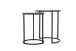 Beistelltisch >1127< (2er Set) in Silber / Gold, Aluminiumguss - 54x45cm (HxD)