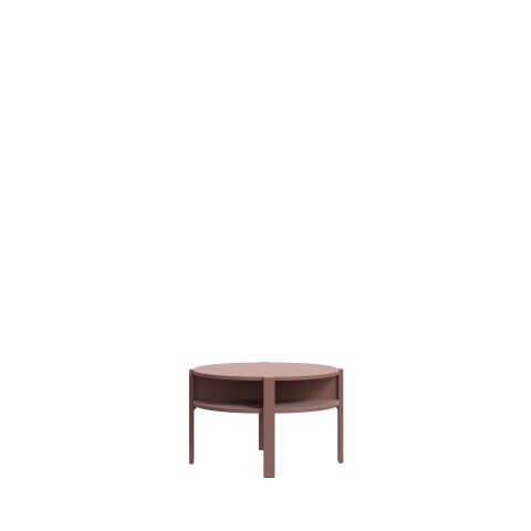 Couchtisch >BREATHTAKER< mit Ablage, 4 Fächer, Terrakottafarbig - 45,5x74,7cm (HxD)