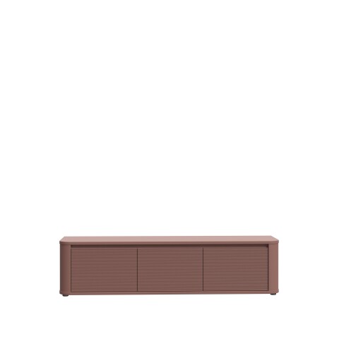 Lowboard >BREATHTAKER< 3 Türen, soft-close, terrakottafarbig - 168x41,5x41,3cm (BxHxT)