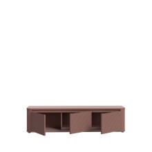 Lowboard >BREATHTAKER< 3 Türen, soft-close, terrakottafarbig - 168x41,5x41,3cm (BxHxT)