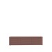 Lowboard >BREATHTAKER< 3 Türen, soft-close, terrakottafarbig - 168x41,5x41,3cm (BxHxT)