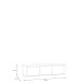 Lowboard >BREATHTAKER< 3 Türen, soft-close, terrakottafarbig - 168x41,5x41,3cm (BxHxT)