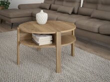 Couchtisch >BREATHTAKER< rund, 4 Fächer, 1...