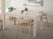 Kulissen-Esstisch >BREATHTAKER< ausziehbar bis 206,6cm, sandfarbig - 160/206,6x72,7x90,4cm (BxHxT)