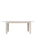Kulissen-Esstisch >BREATHTAKER< ausziehbar bis 206,6cm, sandfarbig - 160/206,6x72,7x90,4cm (BxHxT)