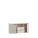 TV-Schrank >GANYMEDE< 2 Türem, 2 Schübe, sandfarbig - 129,8x63,1x41,3cm (BxHxT)