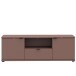 Lowboard >GANYMEDE< 2 Türen, Schublade, Fach, terrakottafarbig - 129,8x43,9x41,3cm (BxHxT)