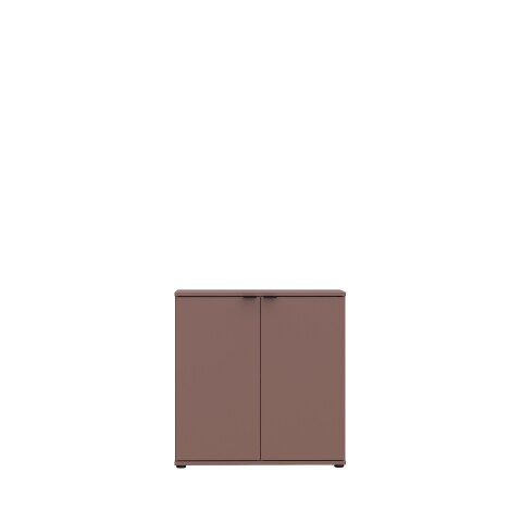 Kommode >GANYMEDE< 2 Türen, 1 Boden, terrakottafarbig - 80,1x82,3x34,1cm (BxHxT)