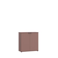 Kommode >GANYMEDE< 2 Türen, 1 Boden, terrakottafarbig - 80,1x82,3x34,1cm (BxHxT)