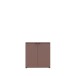 Kommode >GANYMEDE< 2 Türen, 1 Boden, terrakottafarbig - 80,1x82,3x34,1cm (BxHxT)