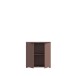 Kommode >GANYMEDE< 2 Türen, 1 Boden, terrakottafarbig - 80,1x82,3x34,1cm (BxHxT)