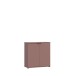 Kommode >GANYMEDE< 2 Türen, 1 Boden, terrakottafarbig - 80,1x82,3x34,1cm (BxHxT)
