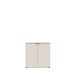 Kommode >GANYMEDE< 2 Türen, 1 Boden, in sandfarbig - 80,1x82,3x34,1cm (BxHxT)