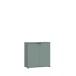 Kommode >GANYMEDE< 2 Türen, 1 Boden, in Salbei - 80,1x82,3x34,1cm (BxHxT)