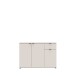 Sideboard >GANYMEDE< 3 Türen, 1 Schublade, in sandfarbig - 119,8x82,3x34,1cm (BxHxT)