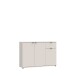 Sideboard >GANYMEDE< 3 Türen, 1 Schublade, in sandfarbig - 119,8x82,3x34,1cm (BxHxT)